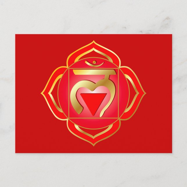 postal muladhara o raíz chakra (Anverso)