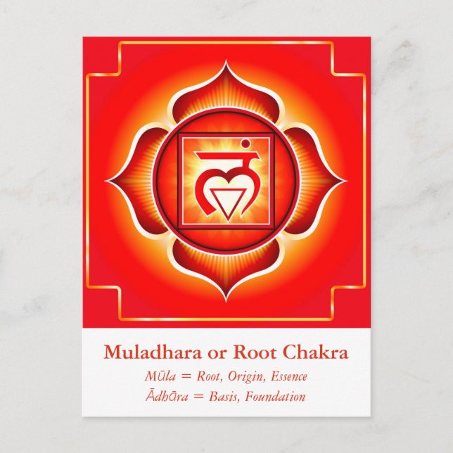 Postal Muladhara o Root Chakra (Anverso)