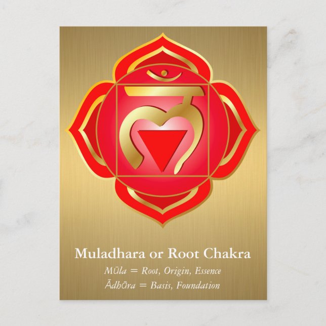 Postal Muladhara o Root Chakra (Anverso)