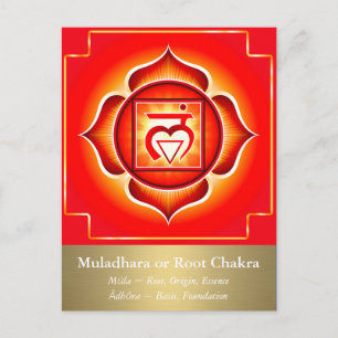Postal Muladhara o Root Chakra