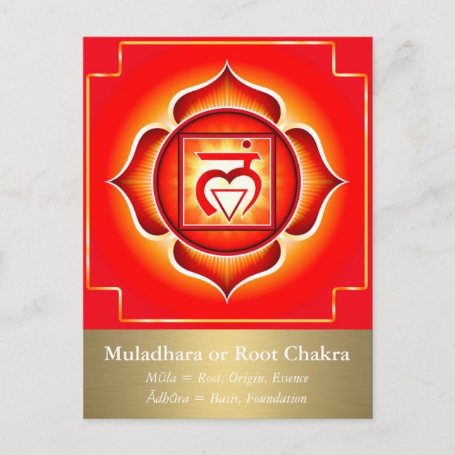 Postal Muladhara o Root Chakra (Anverso)