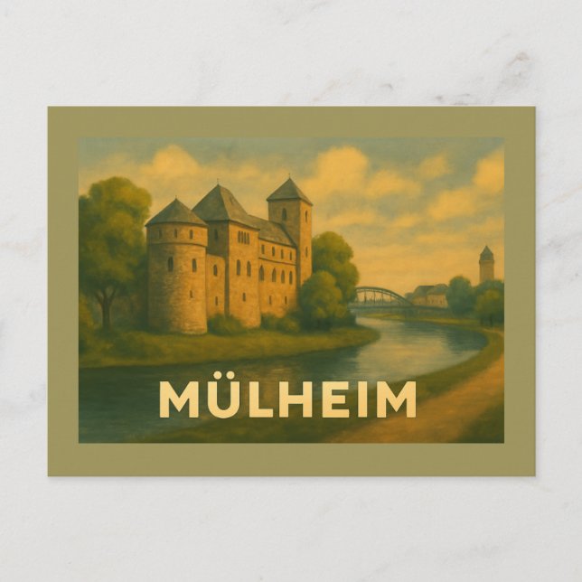 Postal Mülheim Germany City Art (Anverso)