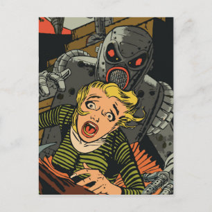 Postal Mulher em fuga