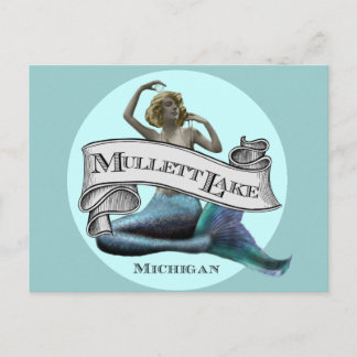 Postal Mullett Lake Mermaid