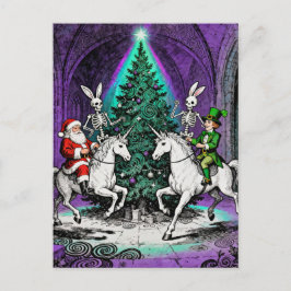 Postal Multiple Holidays Spooky Party with Unicorns