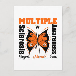 Postal Múltiples Esclerosis Conciencia Mariposa