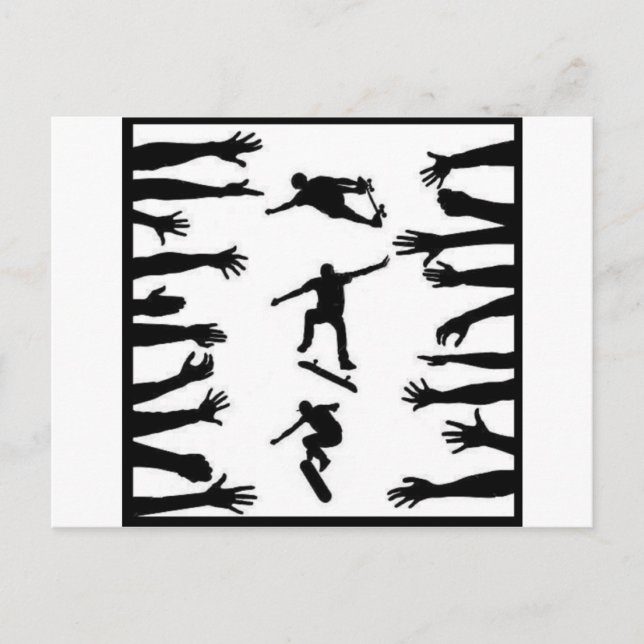 Postal Multitud de Skate (Anverso)