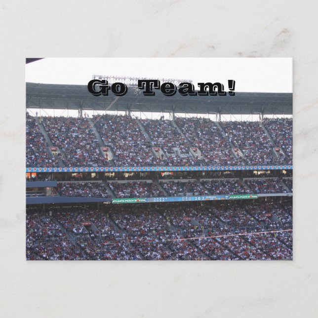 Postal Multitud del estadio (Anverso)