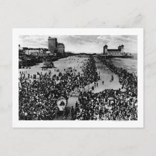 Postal Multitud en Atlantic City, agente de belleza NJ