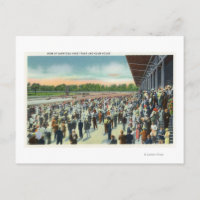 Multitud en el circuito de carreras Saratoga Track