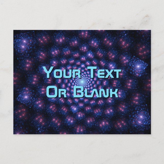 Postal Multiverso fractal (Anverso)