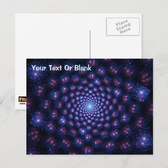 Postal Multiverso fractal (Anverso / Reverso)