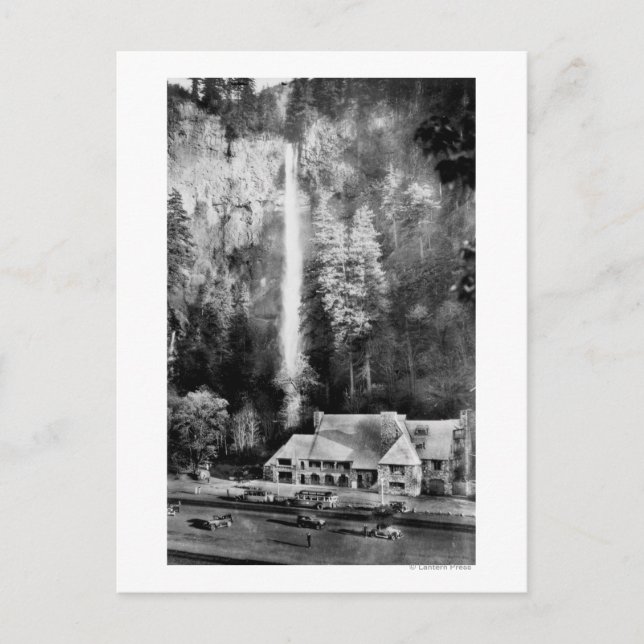 Postal Multnomah Falls and Lodge Photography (Anverso)
