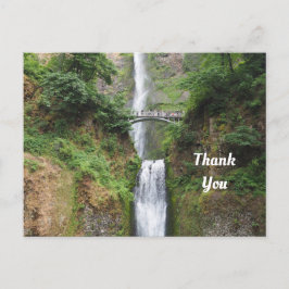 Postal Multnomah Falls Gracias Postcard