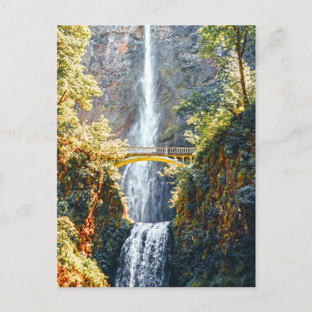 Postal Multnomah Falls-Portland Oregon-Travel Photography (Anverso)