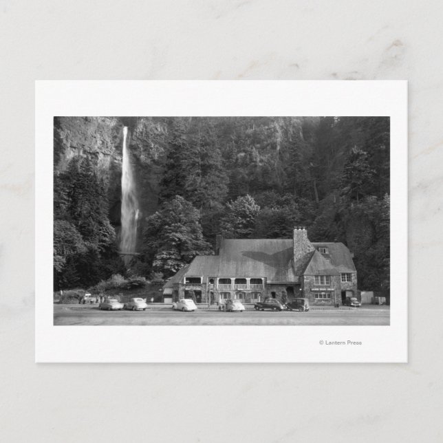Postal Multnomah Lodge and Falls Photography (Anverso)