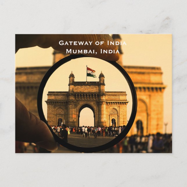 Postal Mumbai India Vintage Tourism Travel Add (Anverso)