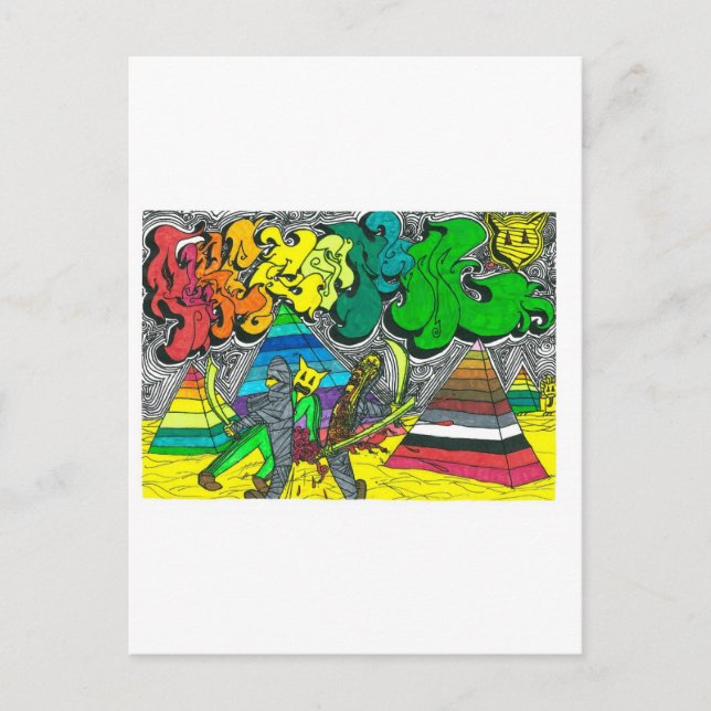 Postal Mummias de corte porcentual (Anverso)