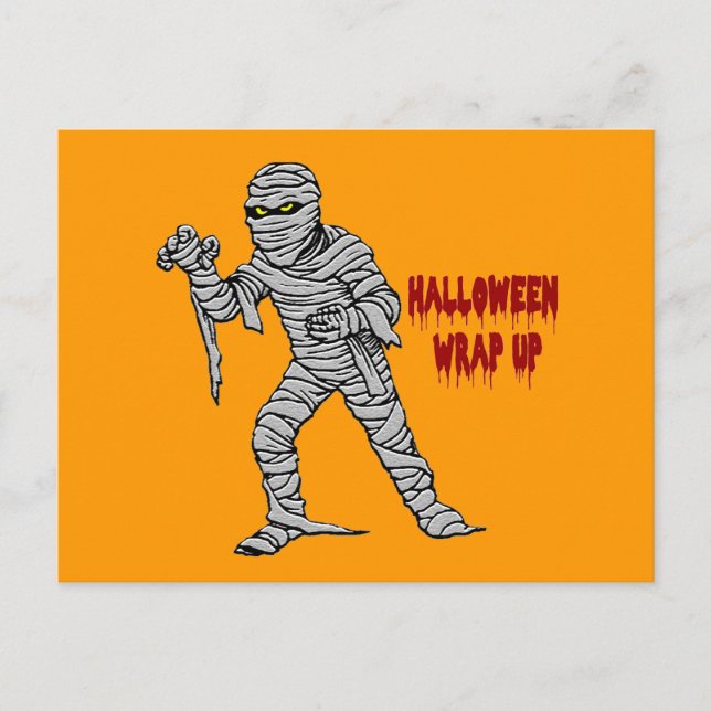 Postal Mummy Halloween Wrup (Anverso)