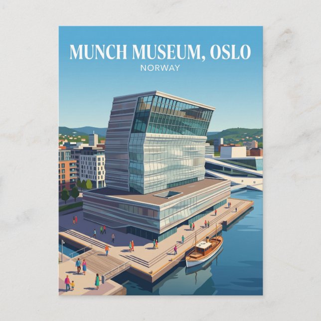 Postal Munch Museum, Oslo, Noruega Noruega (Anverso)