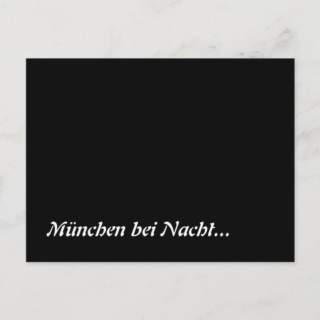 Postal München bei Nacht (Anverso)