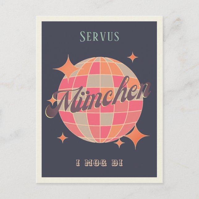 Postal München Munich Deutschland Retro Vintage Postcard (Anverso)