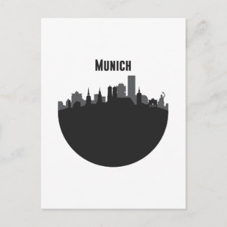 Postal München Stadt Silhouette
