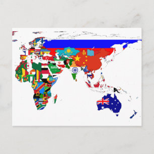 Postal mundial con pestaña