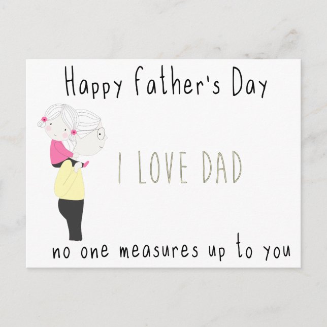 postal mundial del día feliz del padre (Anverso)