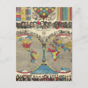 Postal Mundo A Una Vista
