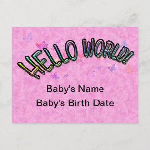 Postal Mundo bonito del arco iris hola