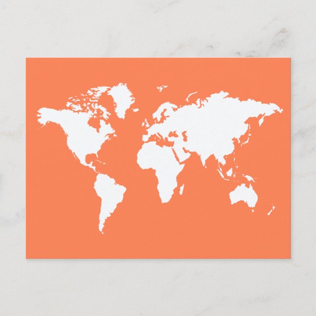 Postal Mundo Coral Elegante (Anverso)