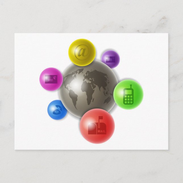 Postal Mundo de la Comunicación (Anverso)