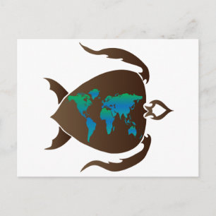 Postal Mundo de las tortugas