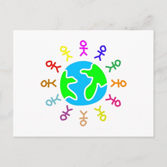 Postal Mundo de palos (Anverso)