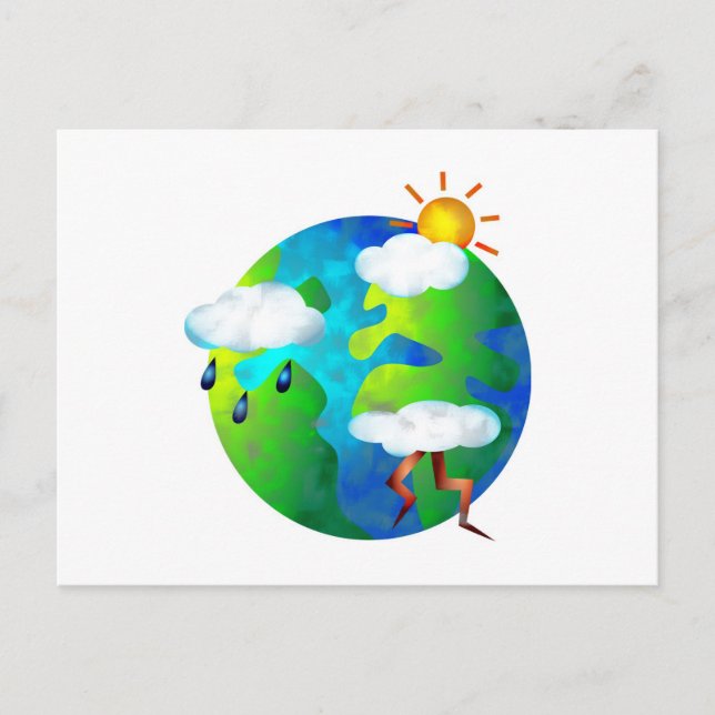 Postal Mundo del clima (Anverso)