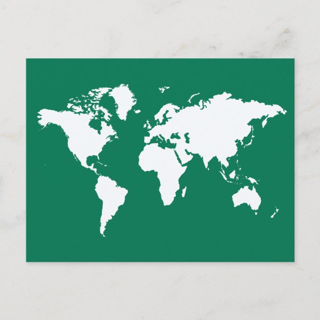Postal Mundo Emerald Elegant (Anverso)