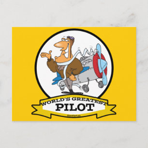 POSTAL MUNDO MÁS GRANDE PERSONALIZADO PILOTO II HOMBRES