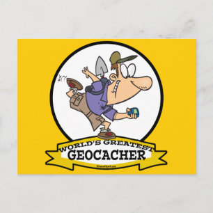 POSTAL MUNDO MAYOR PERSONALIZADO DE GEOCACHER HOMBRES