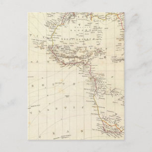 Postal Mundo, proj gnomónico I África y Europa meridional
