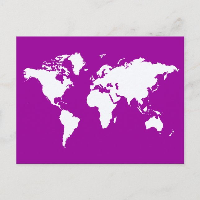 Postal Mundo Purple Elegant (Anverso)