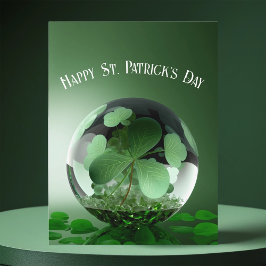 Postal Mundo verde del Día de San Patricio