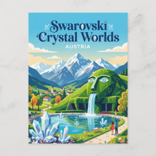 Postal Mundos de Cristal Swarovski Austria