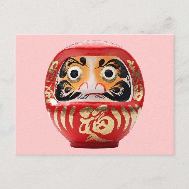 Postal muñeca Daruma (Anverso)
