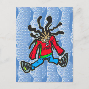 Postal Muñeca de baile callejero