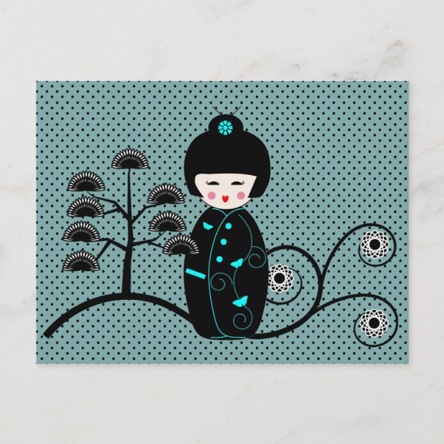 Postal Muñeca Japonesa (Anverso)