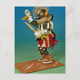 Postal muñeca Kachina, nativo americano