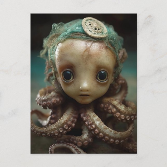 Postal Muñeca Octopus Assemblage (Anverso)