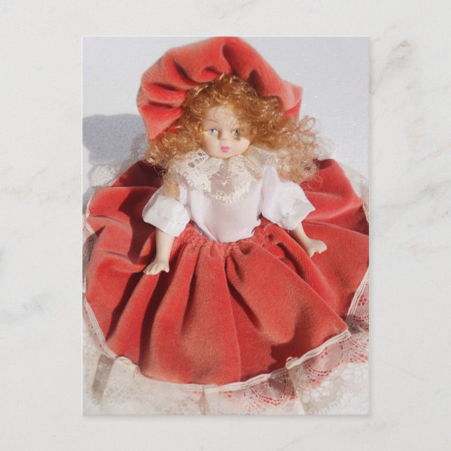Postal muñeca porcelana (Anverso)