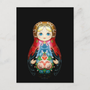 Postal Muñeca rusa única